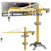 Távirányítású daru RC LED lámpák 360°-os forgatással 1:36 120 cm-A