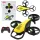 Syma X36 mini távirányítós drón, négytengelyes akrobatika, sárga