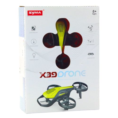 Syma X36 mini távirányítós drón, négytengelyes akrobatika, sárga