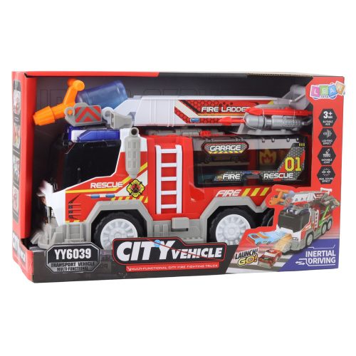 Tűzoltóautó Tűzoltóság Meghajtó Mozgó Elemek Fények Hangok