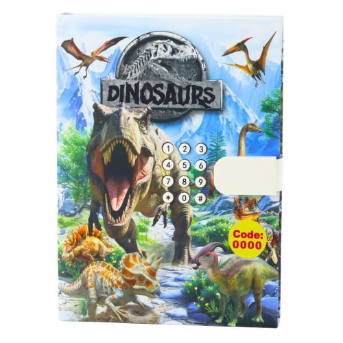 Naplófüzet Kód Dinoszauruszok Dallamok Színes Oldalak