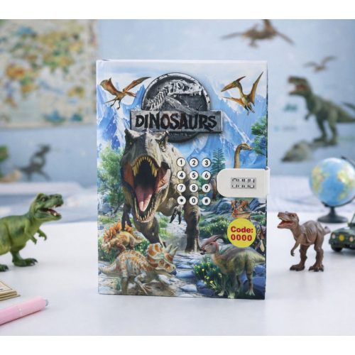 Naplófüzet Kód Dinoszauruszok Dallamok Színes Oldalak