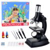 Oktatómikroszkóp gyerekeknek, kiegészítőkkel, 300x nagyítással