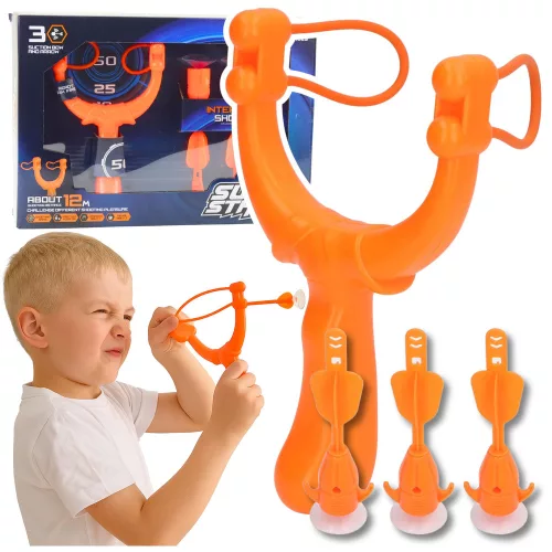 Lövöldözős készlet Ügyességi Játék Slingshot Darts Tapadókorongokkal 3 db.