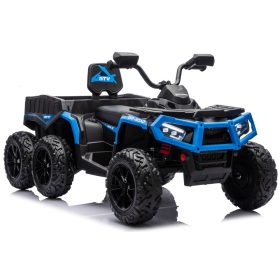   Akkumulátoros Quad ATV 6 kerekű utánfutóval JC606 24V 4x4 kék