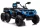 Akkumulátoros Quad ATV 6 kerekű utánfutóval JC606 24V 4x4 kék