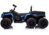 Akkumulátoros Quad ATV 6 kerekű utánfutóval JC606 24V 4x4 kék