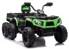 Akkumulátoros Quad ATV 6 kerekű utánfutóval JC606 24V 4x4 zöld