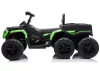 Akkumulátoros Quad ATV 6 kerekű utánfutóval JC606 24V 4x4 zöld