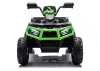 Akkumulátoros Quad ATV 6 kerekű utánfutóval JC606 24V 4x4 zöld