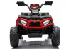 Akkumulátoros Quad ATV 6 kerekű utánfutóval JC606 24V 4x4 piros