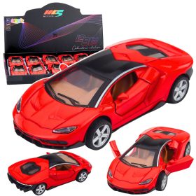 Sportautó Fém Nyíló Ajtók fényei Piros Hangok 1:32
