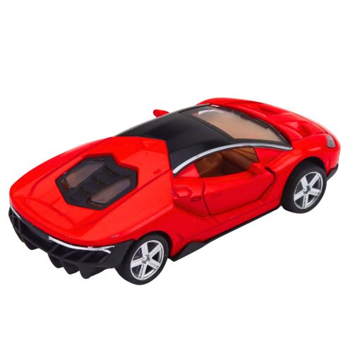 Sportautó Fém Nyíló Ajtók fényei Piros Hangok 1:32