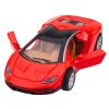 Sportautó Fém Nyíló Ajtók fényei Piros Hangok 1:32