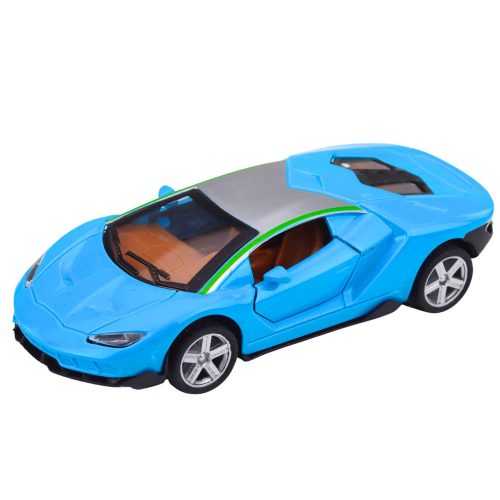 Sports Car Metal Drive Lights Blue Sounds 1:32