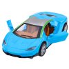 Sports Car Metal Drive Lights Blue Sounds 1:32