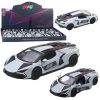 Sportautó Fém Versenyautó Nyitó Ajtók Szürke 1:32