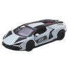 Sportautó Fém Versenyautó Nyitó Ajtók Szürke 1:32