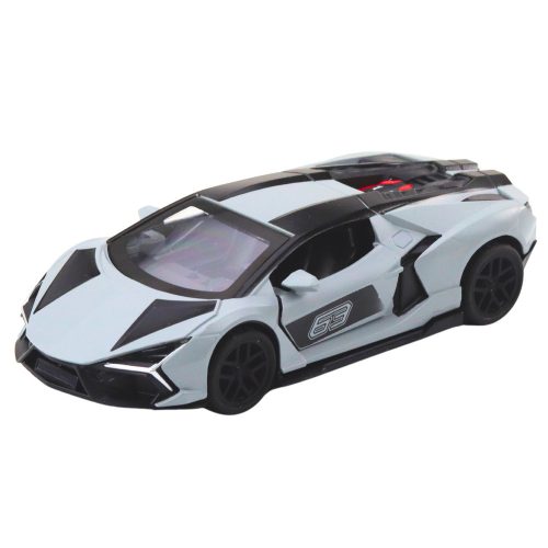 Sportautó Fém Versenyautó Nyitó Ajtók Szürke 1:32