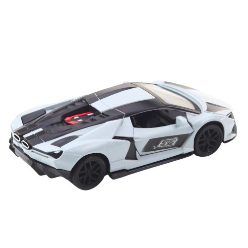 Sportautó Fém Versenyautó Nyitó Ajtók Szürke 1:32