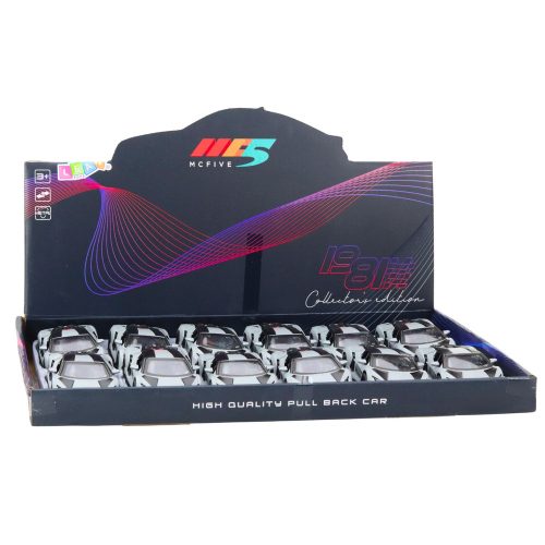 Sportautó Fém Versenyautó Nyitó Ajtók Szürke 1:32