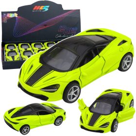 Sportautó fém meghajtólámpák zöld hangok 1:32