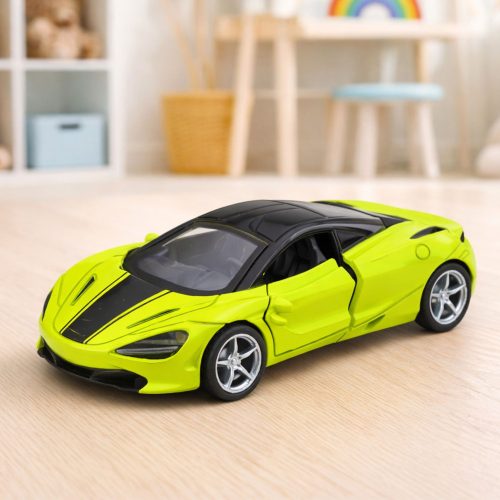 Sportautó fém meghajtólámpák zöld hangok 1:32