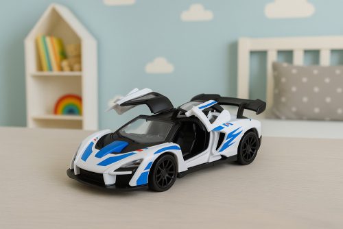 Sportautó Fém Meghajtású Nyitó Ajtók Fehér 1:32