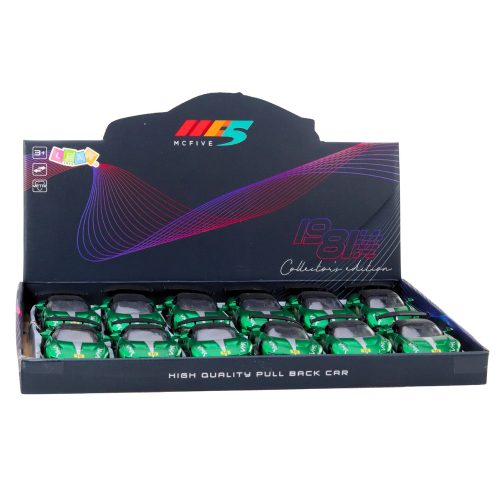 Sportautó Fém Versenyautó Nyitó Ajtók Zöld 1:32