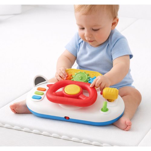 Vezetési szimulátor kisgyermekeknek Interaktív kormánykerék fények hangjai