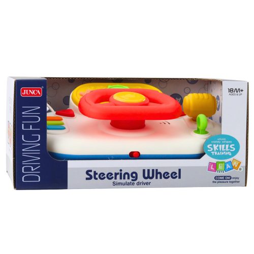 Vezetési szimulátor kisgyermekeknek Interaktív kormánykerék fények hangjai