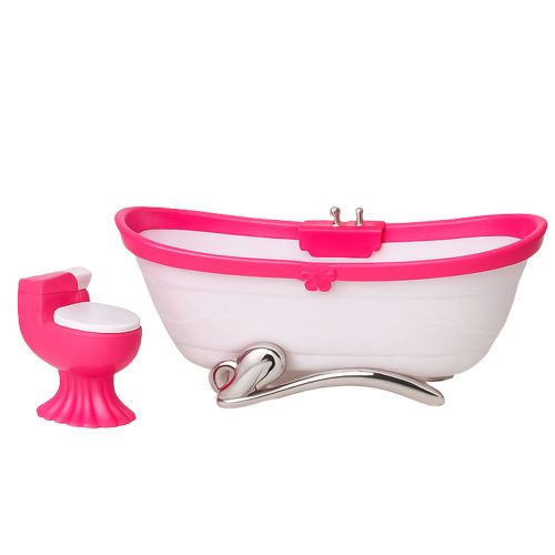 Baba Fürdőszoba Szett: Kád, WC, Mosdó Tükörrel