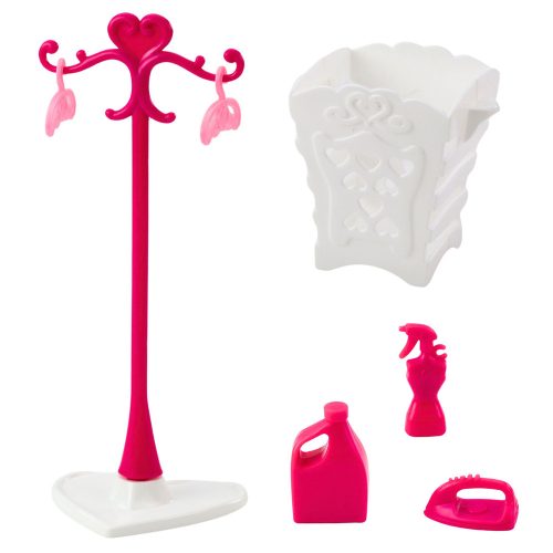 Baba Mosógép Szett Mosógép Szárítógép Akasztó Kosár Rózsaszín