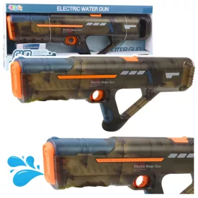   Elektromos Vízipisztoly, Újratölthető, Átlátszó, Fekete, 55 cm