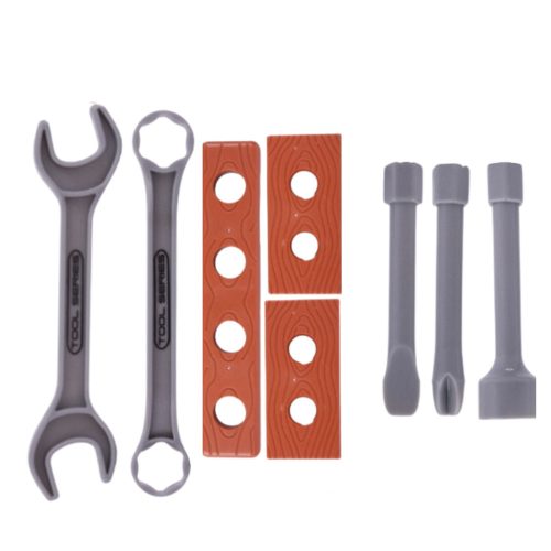 Kis ezermester műhelyének fúrószerszám-tartozékai 18 db.