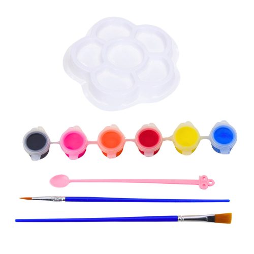 Kreatív tálkészlet festéshez, ecsetekhez, barkácsoláshoz, 6 db-os.