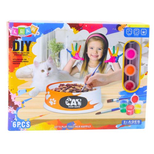 Kreatív tálkészlet festéshez, ecsetekhez, barkácsoláshoz, 6 db-os.