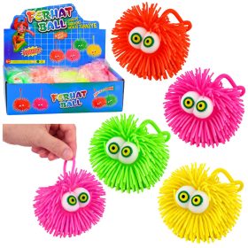   Szemekkel ellátott labda, puha, szenzoros játék pattogásra, LED fénnyel, kevert színekkel
