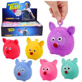   Szenzoros nyomójáték ugráláshoz, szorításhoz, állatos, LED-es fény, kevert színek