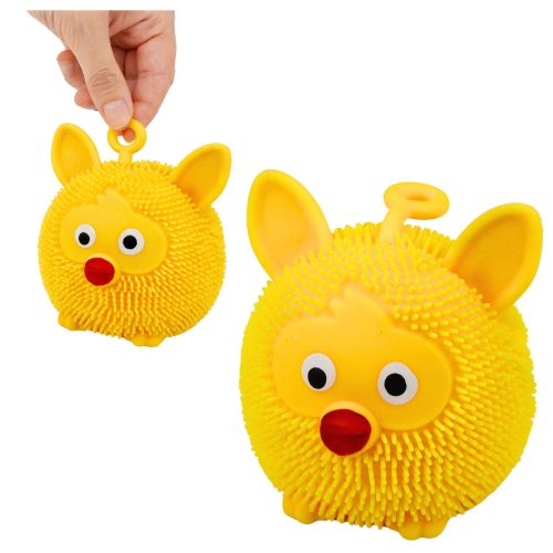 Szenzoros nyomójáték ugráláshoz, szorításhoz, állatos, LED-es fény, kevert színek