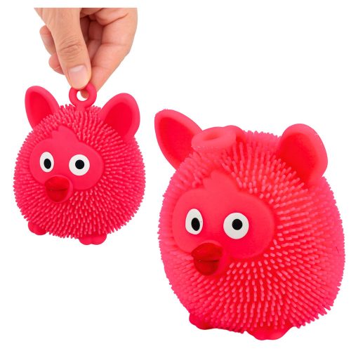 Szenzoros nyomójáték ugráláshoz, szorításhoz, állatos, LED-es fény, kevert színek