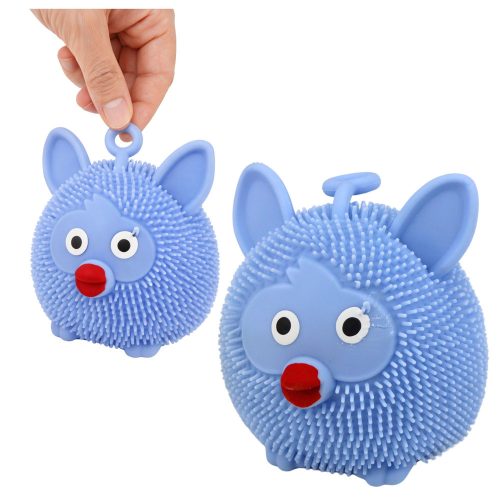 Szenzoros nyomójáték ugráláshoz, szorításhoz, állatos, LED-es fény, kevert színek