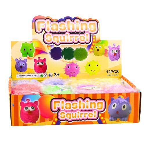 Szenzoros Stresszoldó Labda, Szorító, Pattogó LED Fénykeverék Szín