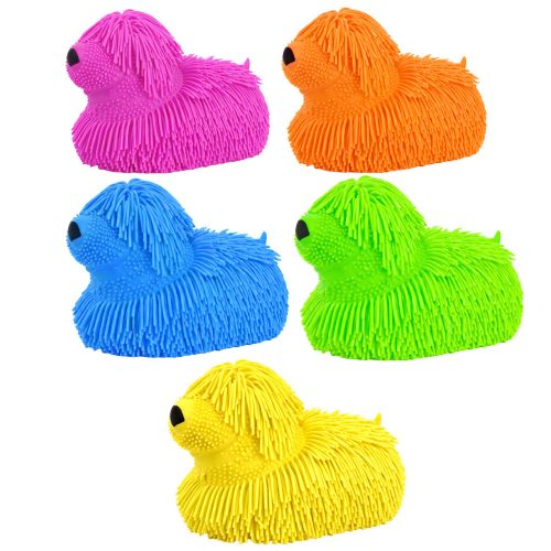 Szenzoros Szorító Játékkutya Rojtokkal és LED Lámpákkal