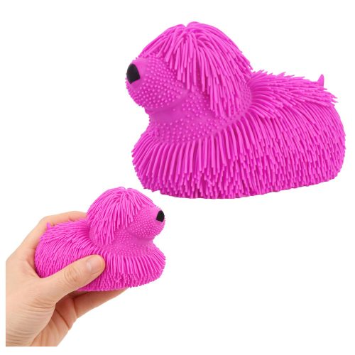 Szenzoros Szorító Játékkutya Rojtokkal és LED Lámpákkal