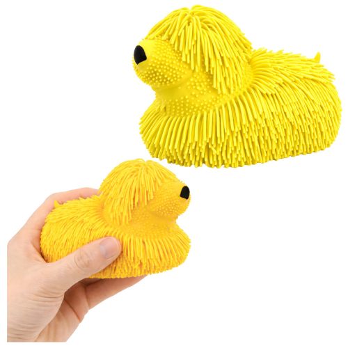 Szenzoros Szorító Játékkutya Rojtokkal és LED Lámpákkal