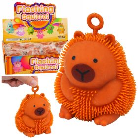   Szenzoros Squeeze Játék Pattogós, Szorítós, Capbara, LED Fény, Barna