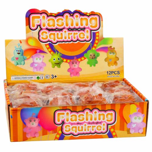 Szenzoros Squeeze Játék Pattogós, Szorítós, Capbara, LED Fény, Barna