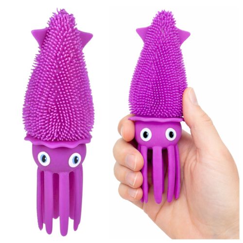 Szenzoros Squeeze Játék Pattogásra, Szorításra, Kalmar, LED Fénykeverék Szín