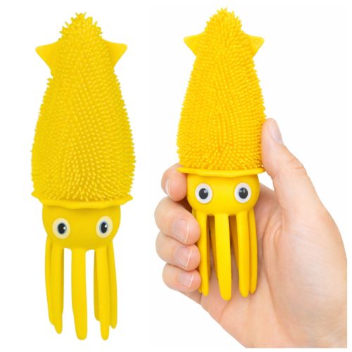 Szenzoros Squeeze Játék Pattogásra, Szorításra, Kalmar, LED Fénykeverék Szín